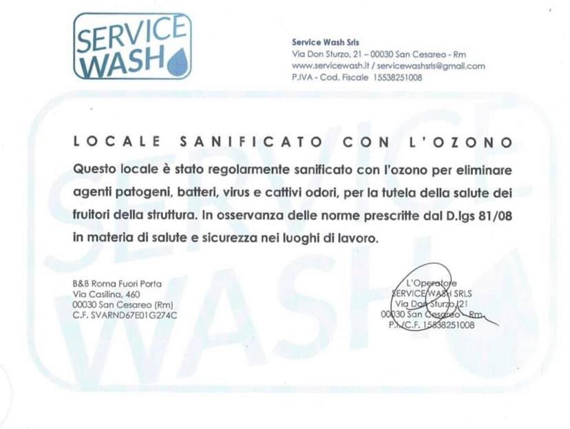 לינה וארוחת בוקר סן צ'זראו Roma Fuori Porta מראה חיצוני תמונה